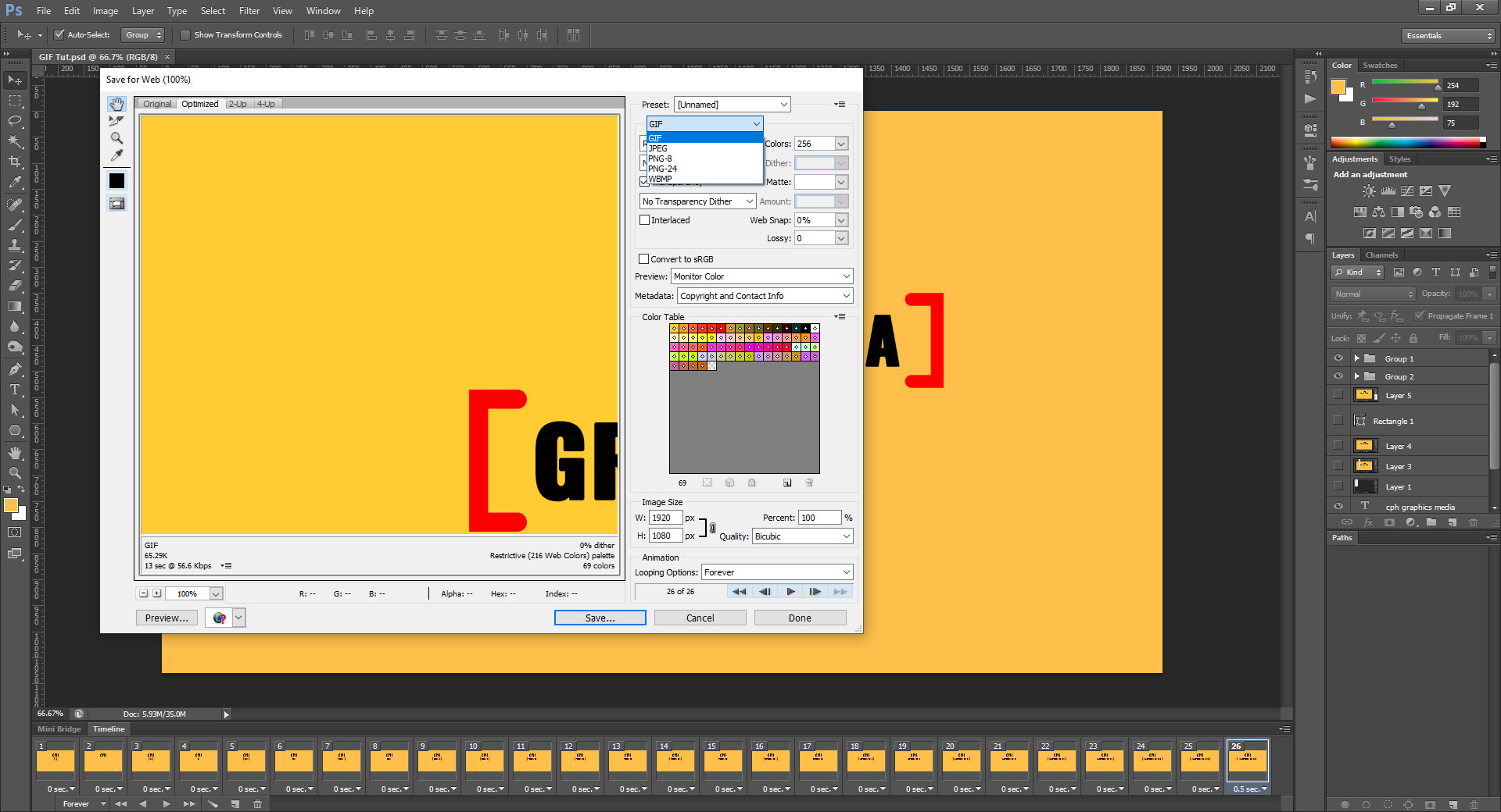 What is the best way to edit an animated GIF in Photoshop | Photoshop edit  animated GIF
