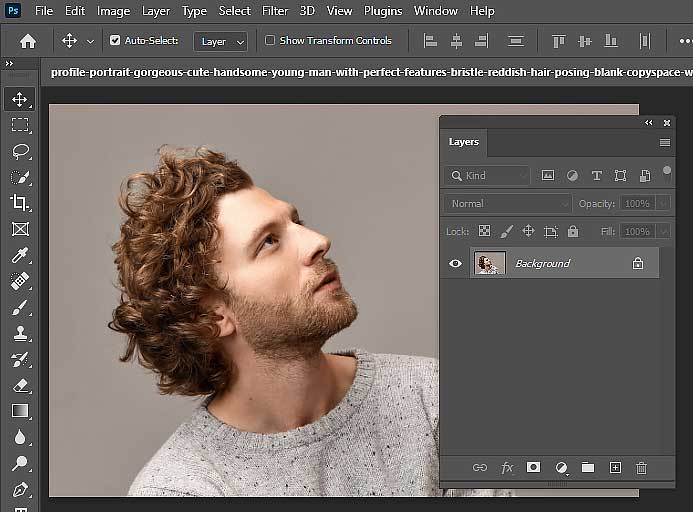 pencil line drawing in Photoshop